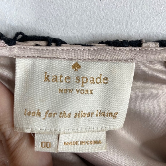 Kate Spade Dress 00 Lace Crochet Overlay Daisy Boho Preppy Holiday Formal Church - Picture 7 of 11